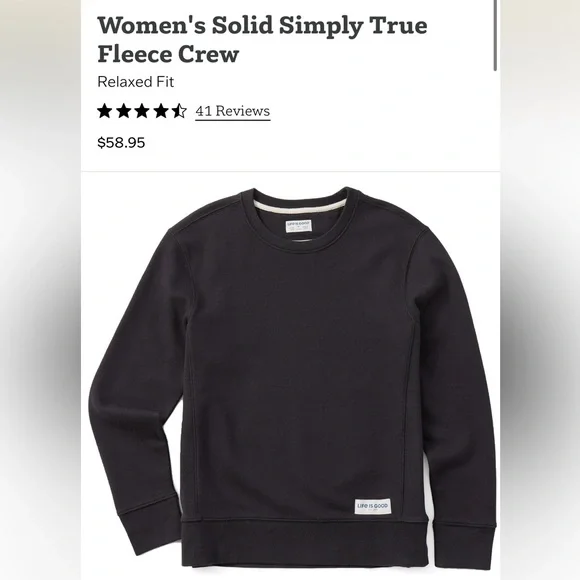 Life is Good Crew Neck Fleece - Picture 11 of 13